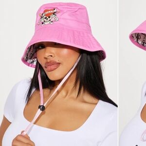 Fashion Nova Summer Ed Hardy Bucket Hat - Pink